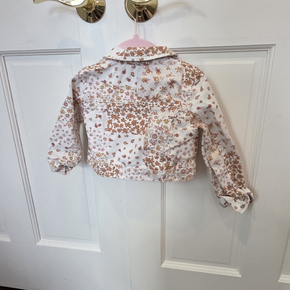 Little Lass Floral Kids Jacket with Pink Tulle Dress - Size 4T - Picture 8 of 10